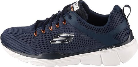 52927/NVOR VelocityX Performance Running Shoes – Lightweight Navy Orange Sports Sneakers for Men