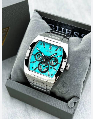 Guess GW0456G4 Men’s Blue Dial Stainless Steel Analog Watch | Premium Quartz Timepiece